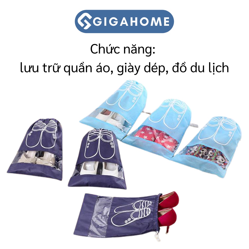 Túi Đựng Giày Dép, Quần Áo Dây Rút GIGAHOME Chống Bẩn Du Lịch 4417