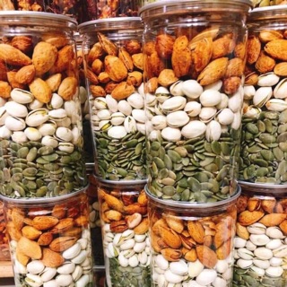 Bí xanh, hạt dẻ cười, hạnh nhân [ 500gr ]. Chuyên cung cấp sỉ và bán các siêu thị lớn, Hạt dinh dưỡng của loại hạt đậu
