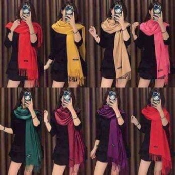 Khăn Quàng (Choàng) Cổ Cashmere Đơn Sắc Thời Trang