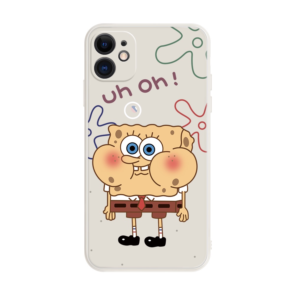 Ốp Điện Thoại Chống Rơi Hình SpongeBob Cho Samsung Galaxy A7 2018 A50 A30S A50S A30 A20 M10S A10S M01S