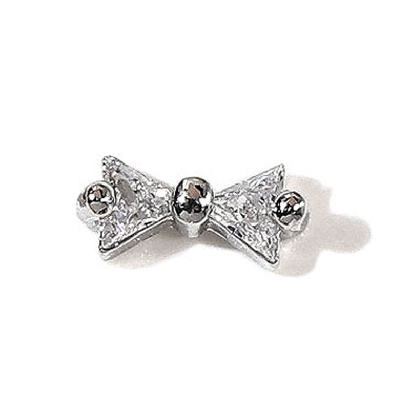 Hạt Charm Hình Nơ 3D Đính Trang Trí Móng Tay Nghệ Thuật Thời Trang