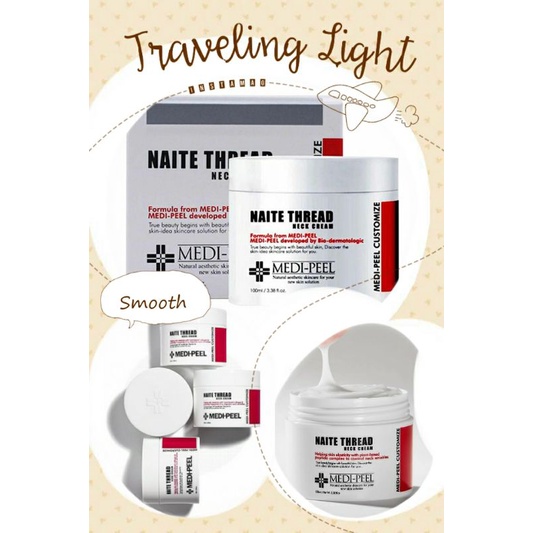 Kem bôi chống nhăn vùng cổ MEDIPEEL Naite Thread Neck Cream