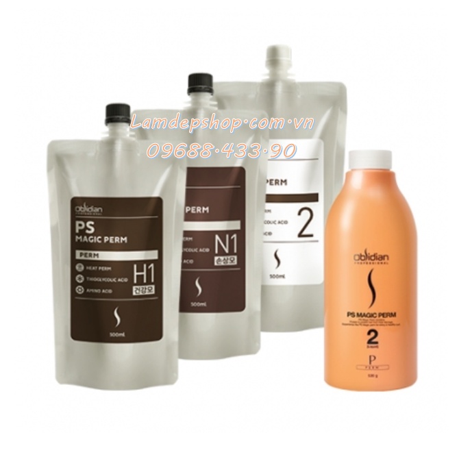 Ép (Duỗi) tóc đa năng - Obsidian PS Magic Perm (500ml x 2) - LT