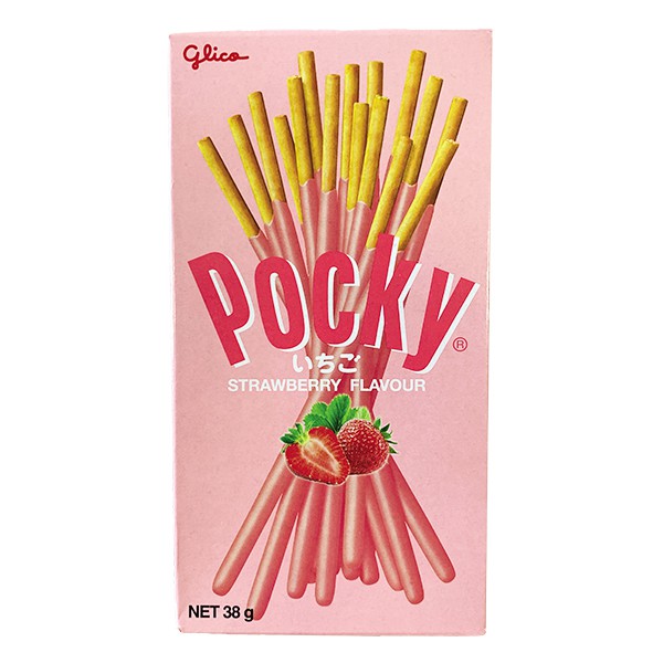 E - Bánh Que Pocky Dâu Hộp 38G