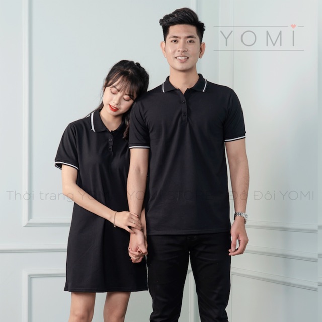 ( có bán lẻ) Váy áo đôi nam nữ polo thun mịn