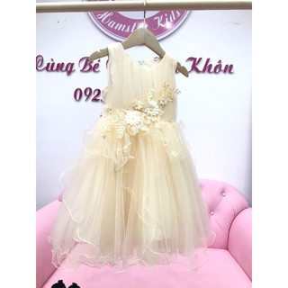 Váy công chúa kem đại đi tiệc cho bé gái