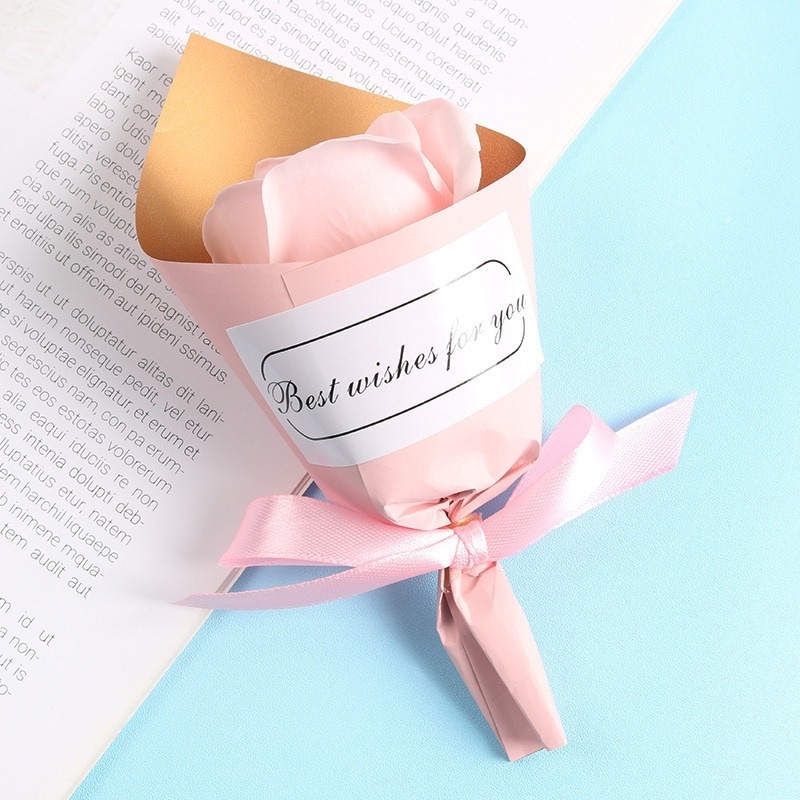 1 Bó Hoa Hồng Sáp Handmade Làm Quà Tặng Ngày Lễ Tình Nhân