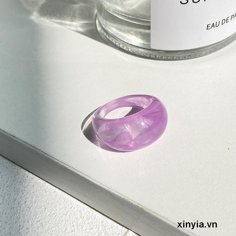 Nhẫn Resin Thiết Kế Độc Đáo Thời Trang Cá Tính Cho Nữ