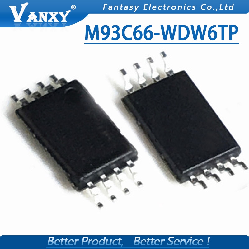 Bộ 10 Linh Kiện Điện Tử M93C66-Wdw6Tp Tssop-8 93c66 Tssop C66Wp Tssop-8
