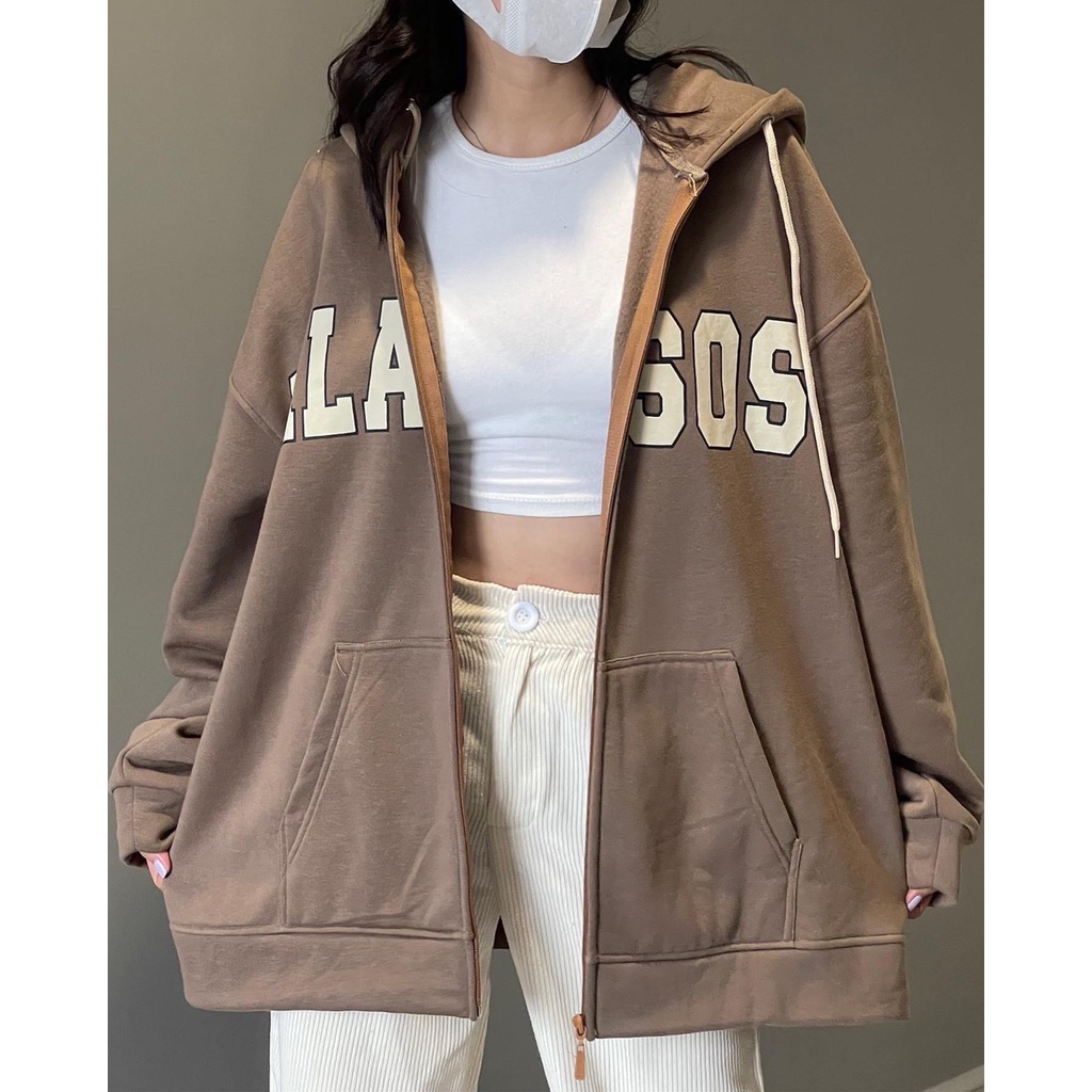Khoác Nỉ Sara Dáng Rộng nam Nữ Unisex Có Mũ Hoodie Tay Bồng Dáng Rộng Mũ To Uzzlang