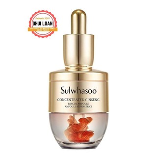 Tinh chất nhân sâm sulwhasoo phục hồi giải cứu làn da tức thì Concentrated Ginseng Rescue Ampoule 20g