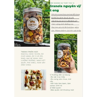 Granola siêu hạt vị mật ong
