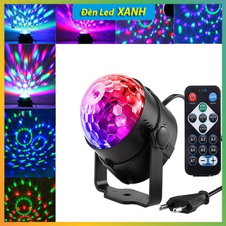 Đèn Led Sân Khấu, Cầu Xoay Cảm Biến Âm Thanh MiNi Có Khiển