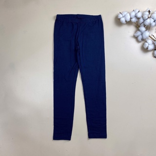 Quần legging cotton noi boi màu xanh navy trơn bg size 5 - 17y