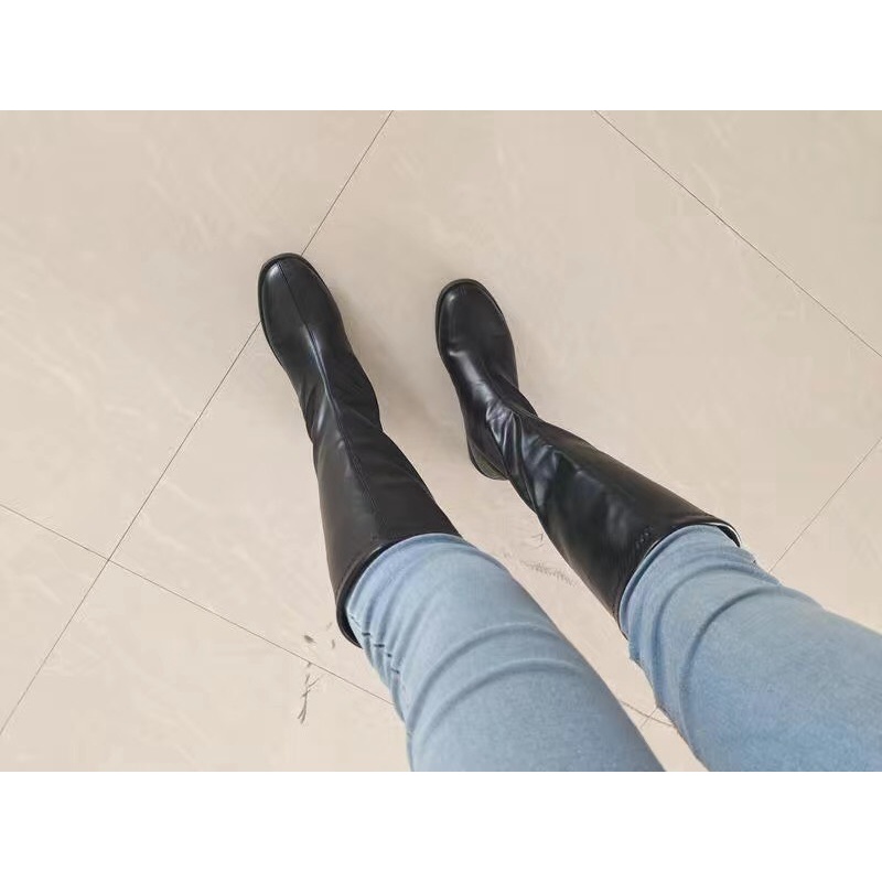 [GIÁ SỐC] Boots đùi đế bệt 3cm Hàn Quốc săn sale B001 | BigBuy360 - bigbuy360.vn