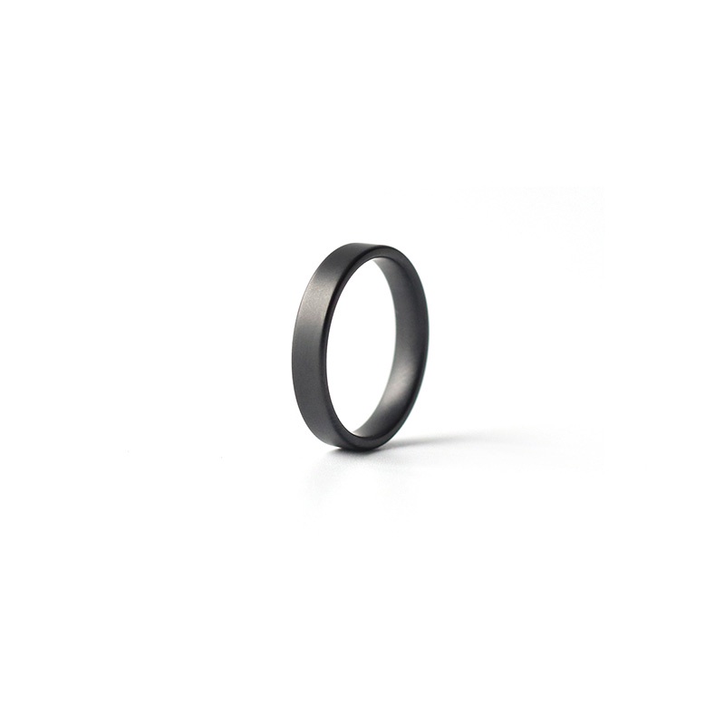 Nhẫn Less Ring Thời Trang Nam Phong Cách Basic Màu Đen Đẹp Cá Tính Chất Liệu Thép Không Gỉ