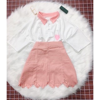 (Cao cấp) Set ulzzang ảnh thật (màu đậm nhạt tuỳ đợt) Kèm ảnh thật