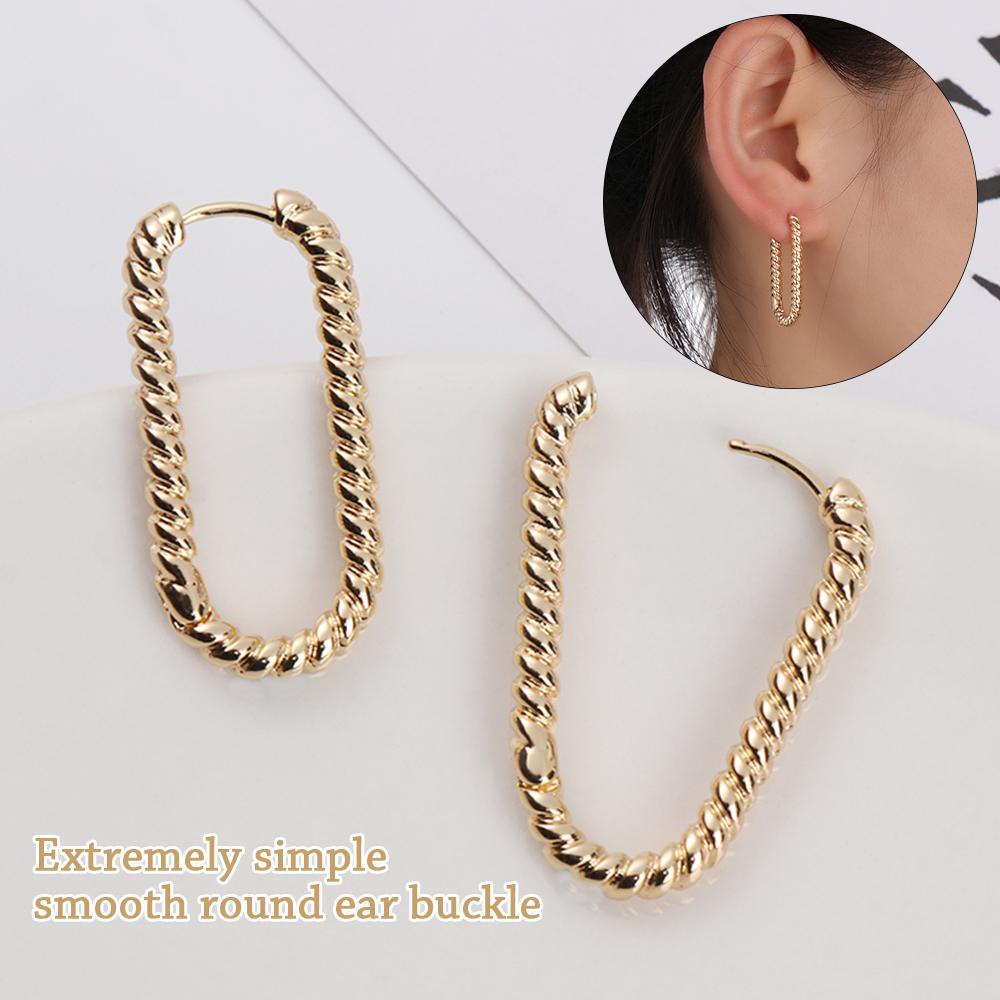 JUNE Hoa Tai Hình Tròn Thiết Kế Sáng Tạo Thời Trang