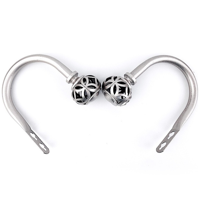 Set 2 Móc Treo Rèm Cửa Hình Chữ U Chịu Tải Nặng