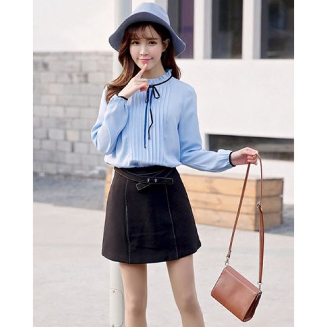 Áo Kiểu Xếp Ly Mặt Trước Alice