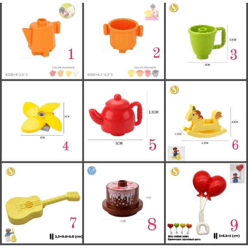 Lego các chi tiết phòng khách tương thích lego duplo