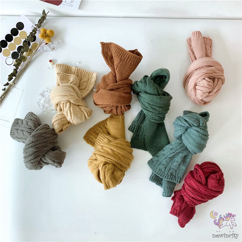 Khăn Choàng Giữ Ấm Phong Cách Retro Hàn Quốc Cho Bé