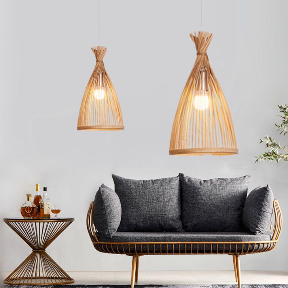 Đèn Treo Trần Nhà Bằng Tre