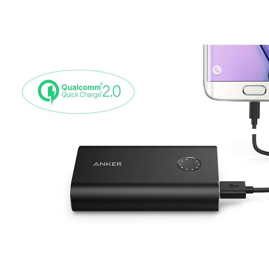 Pin dự phòng ANKER PowerCore+ 10050mAh Quick Charge 2.0 - A1310