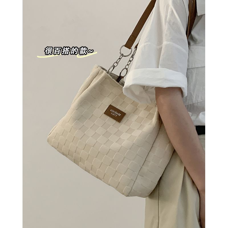 Túi Đeo Vai TOTE Canvas Cỡ Lớn Thời Trang Mùa Thu 2022 Cho Nữ