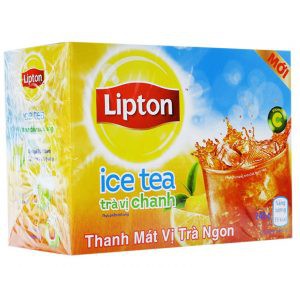 Trà xanh uống liền Lipton.