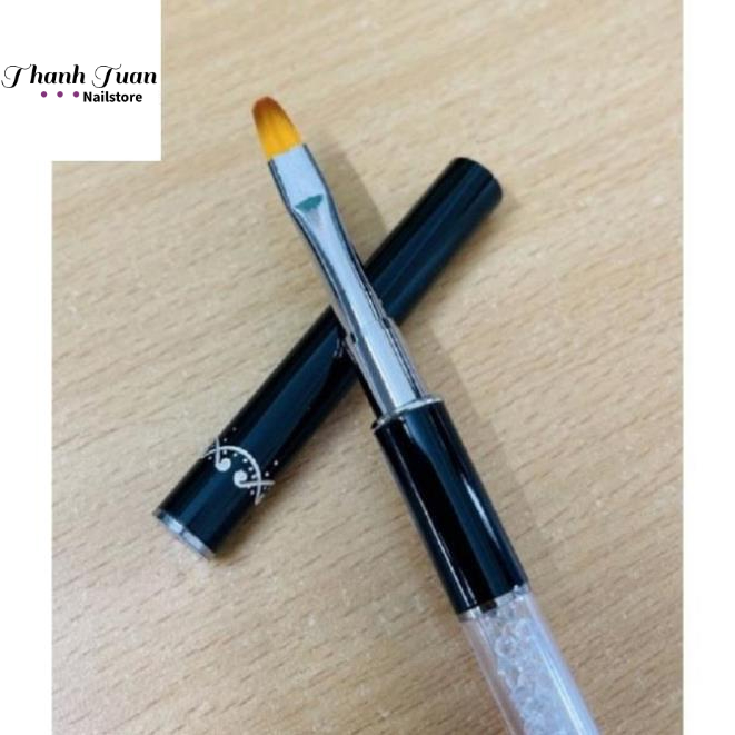 Cọ đắp gel tròn,đầu tròn cán đá  - Phụ kiện đồ nail