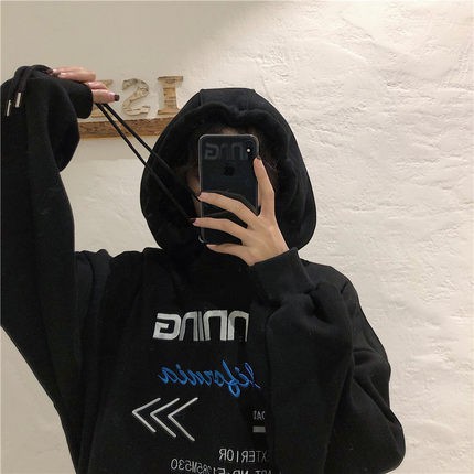 [Áo hoodie nữ form rộng] áo hoodie nữ unisex form rộng vải nỉ bông không xù thời trang hàn quốc đi chơi đi học | BigBuy360 - bigbuy360.vn