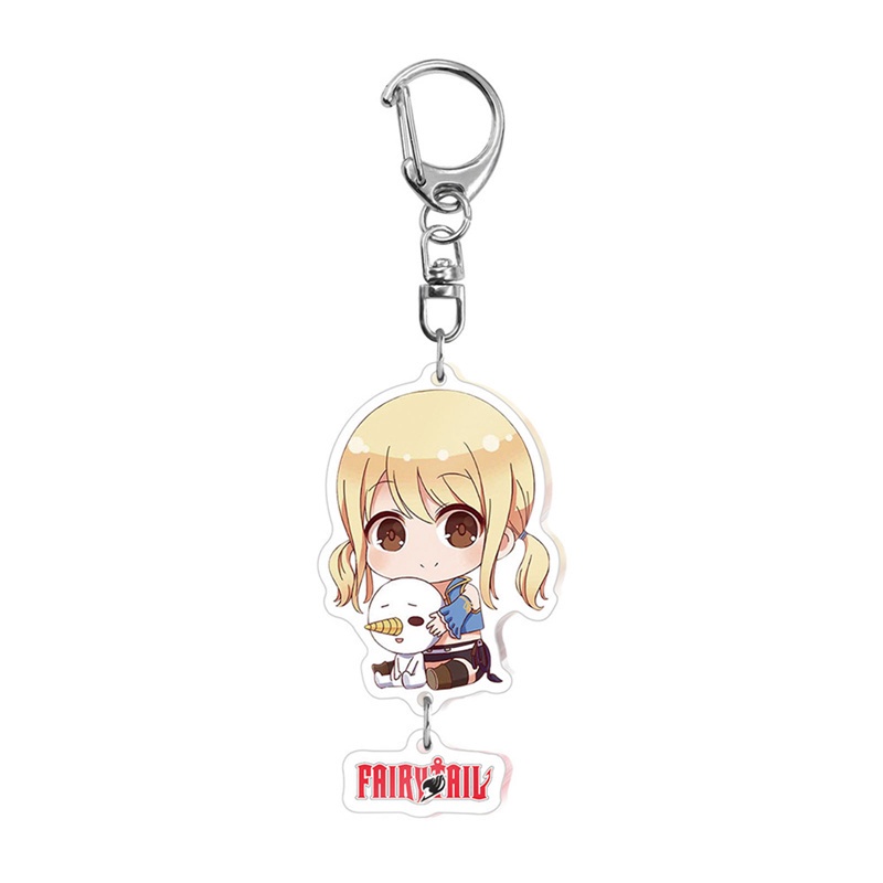 Móc khóa bằng nhựa acrylic họa tiết hình anime cổ tích