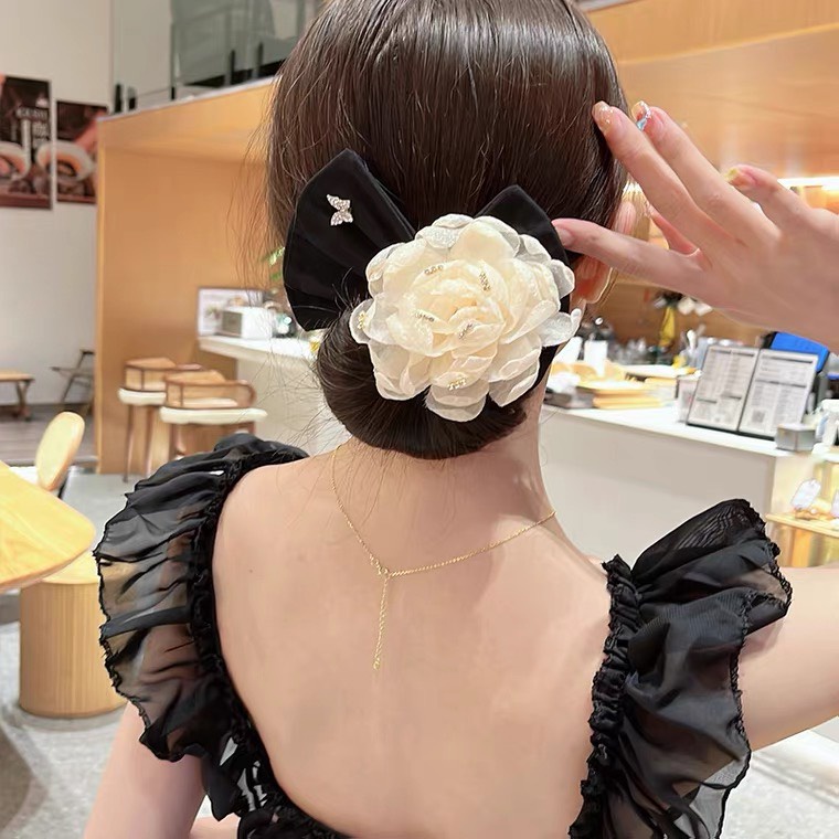 THANH CUỐN BÚI TÓC HOA HÀN QUỐC korea