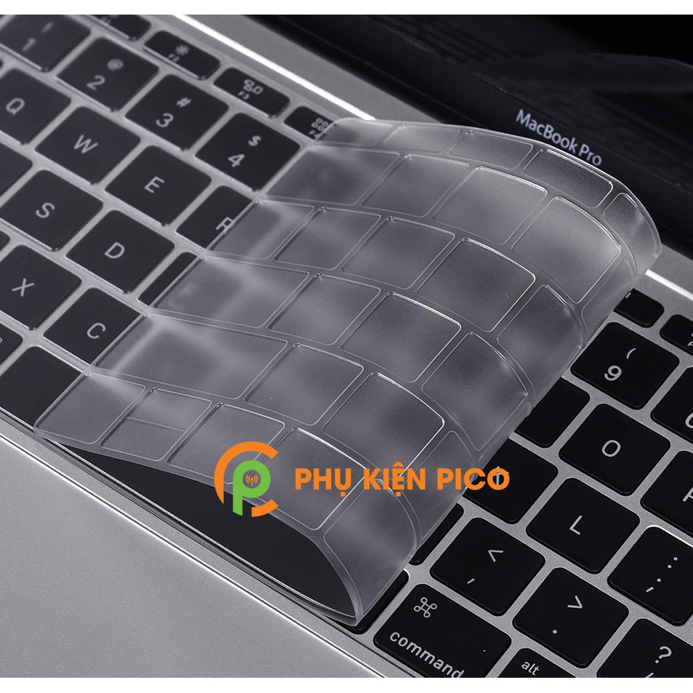 Phủ phím Macbook Air, Macbook Pro, Macbook Retina trong suốt TPU cao cấp chống nước, bụi bẩn - Phủ phím Macbook