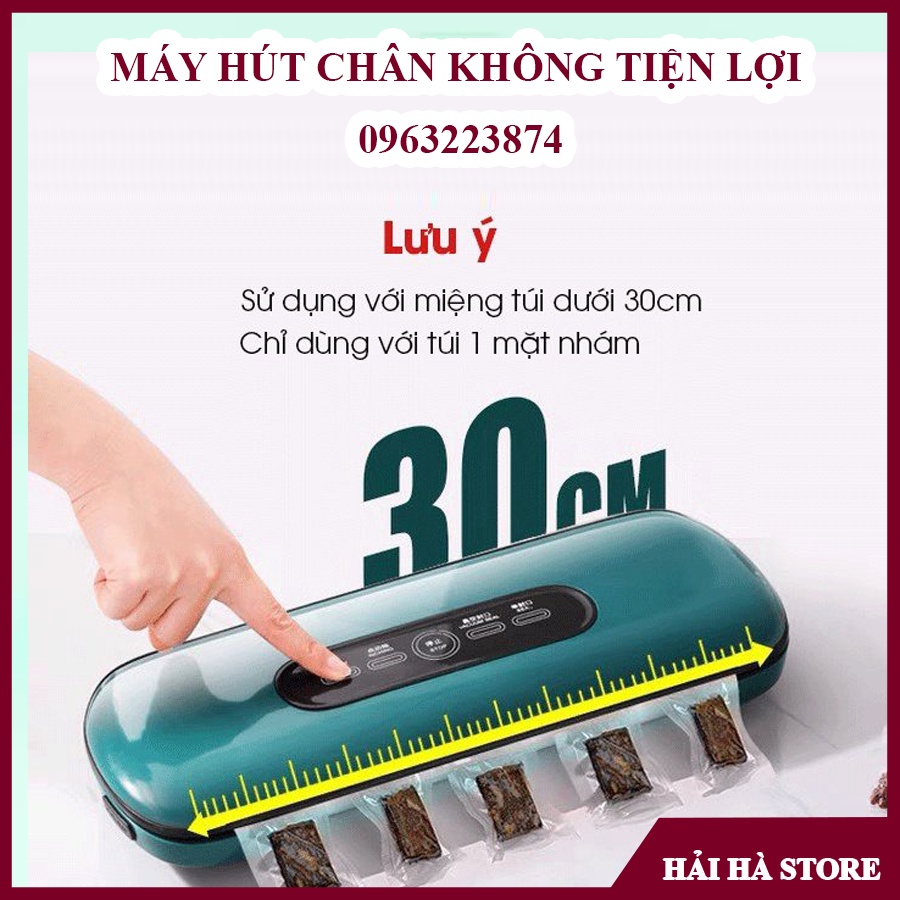 Máy Hút Chân Không Bảo Quản Thực Phẩm công suất 130W - TẶNG KÈM 10 TÚI