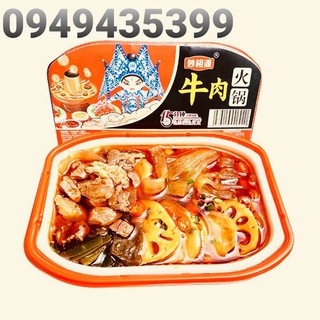 Lẩu tự sôi thịt bò tê cay tứ xuyên
