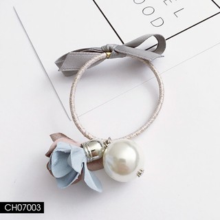 CH070 Cột tóc handmade hoa giấy tone pastel phong cách Hàn