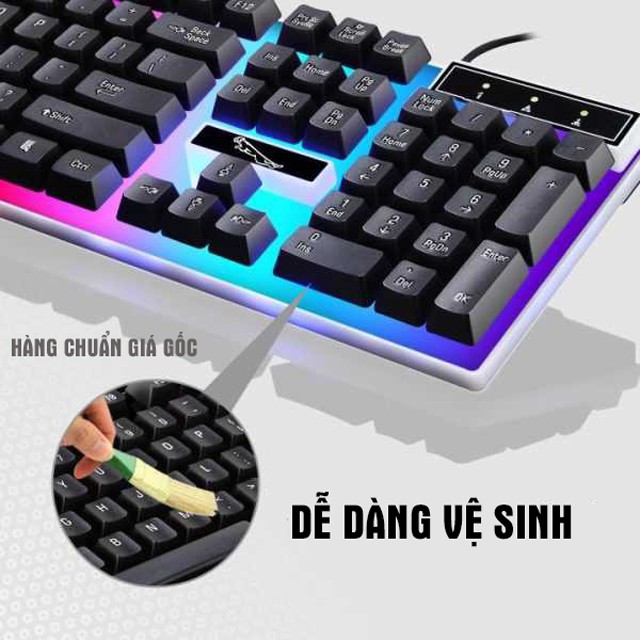 [Mã ELFLASH3 hoàn 10K xu đơn 20K] Bộ Bàn Phím Và Chuột Có Dây Con Báo Có LED 7 Màu Siêu Đẹp | BigBuy360 - bigbuy360.vn