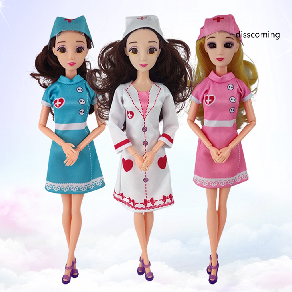 Bộ đồ bác sĩ y tá mềm mại dùng thay thế cho búp bê