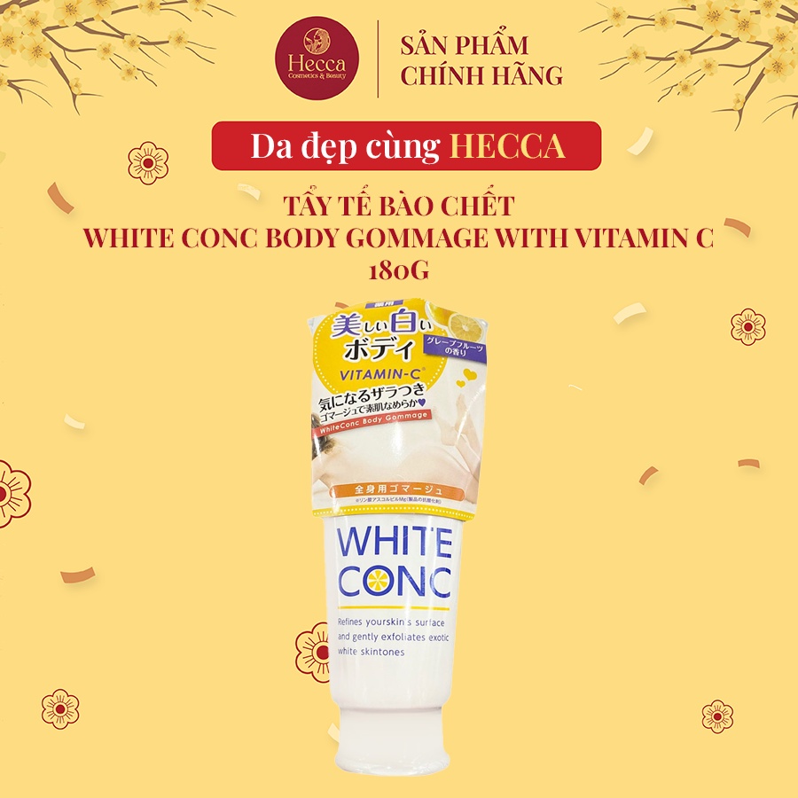 Tẩy Tế Bào Chết White Conc Body Gommage With Vitamin C 180g - Hecca Cosmetics &amp; Beauty