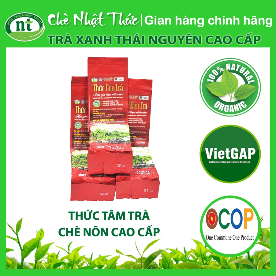 Thức tâm trà – Trà nõn Thái Nguyên Loại 1 - Chính hãng Chè Nhật Thức