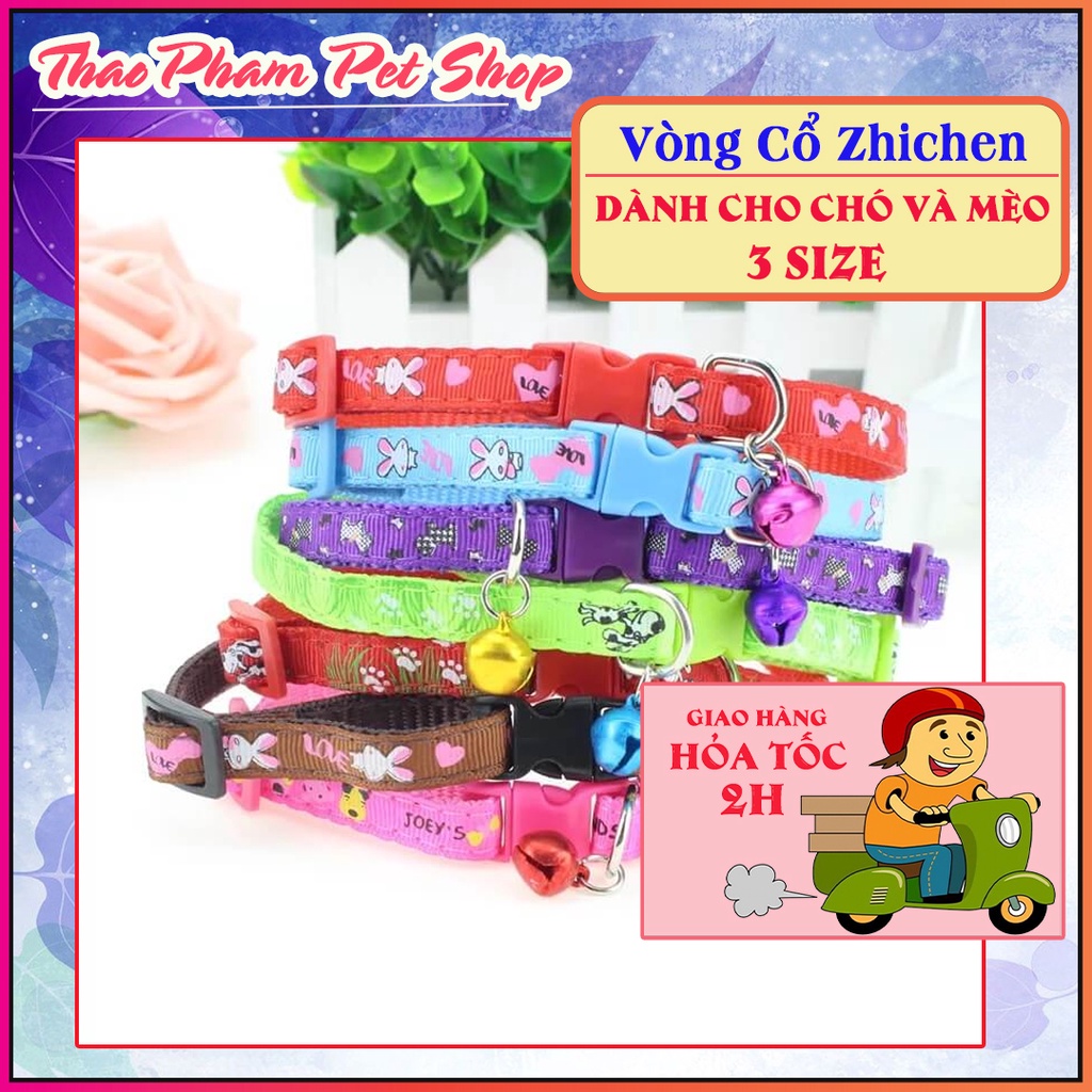 VÒNG CỔ ZHICHEN CHO MÈO 3 SIZE