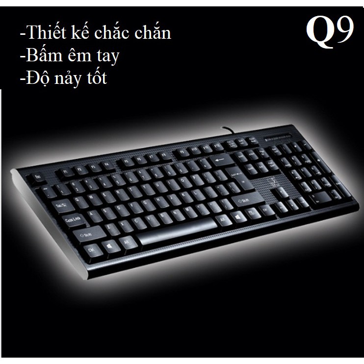 [ GIẢ HỦY DIỆT ]Bộ Bàn Phím Và Chuột Q9 Chất Lượng Cao Đa Dụng- thiết kế chắc chắn, bấm êm, nhạy