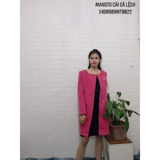 [XẢ LỖ HẾT LÔ] Áo Mangto cài cá lệch-Charming Lys