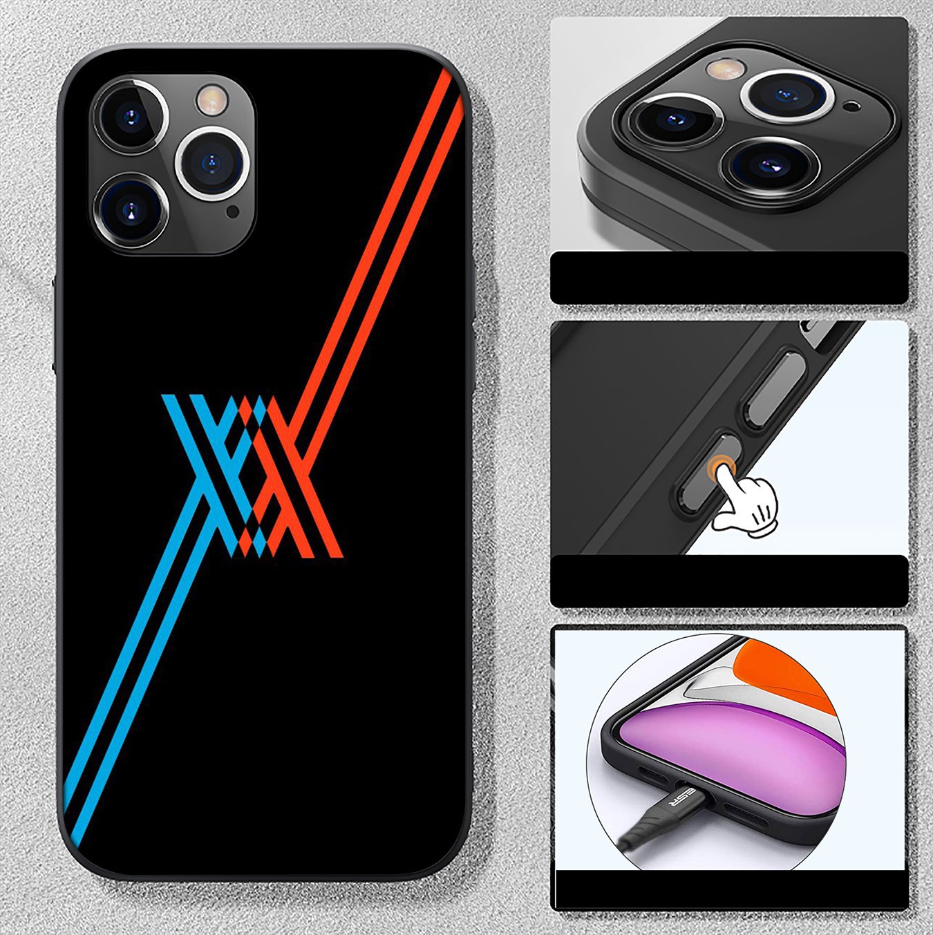 Samsung Galaxy A9 A8 A7 A6 Plus J8 2018 + A21S A70 M20 A6+ A8+ 6Plus Casing Soft Silicone Darling in The Franxx 002 Phone Case