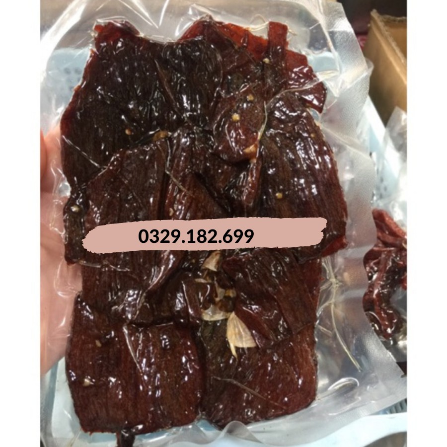 THỊT BÒ KHÔ ƯỚT TỎI MIẾNG - SỢI GÓI 100GR