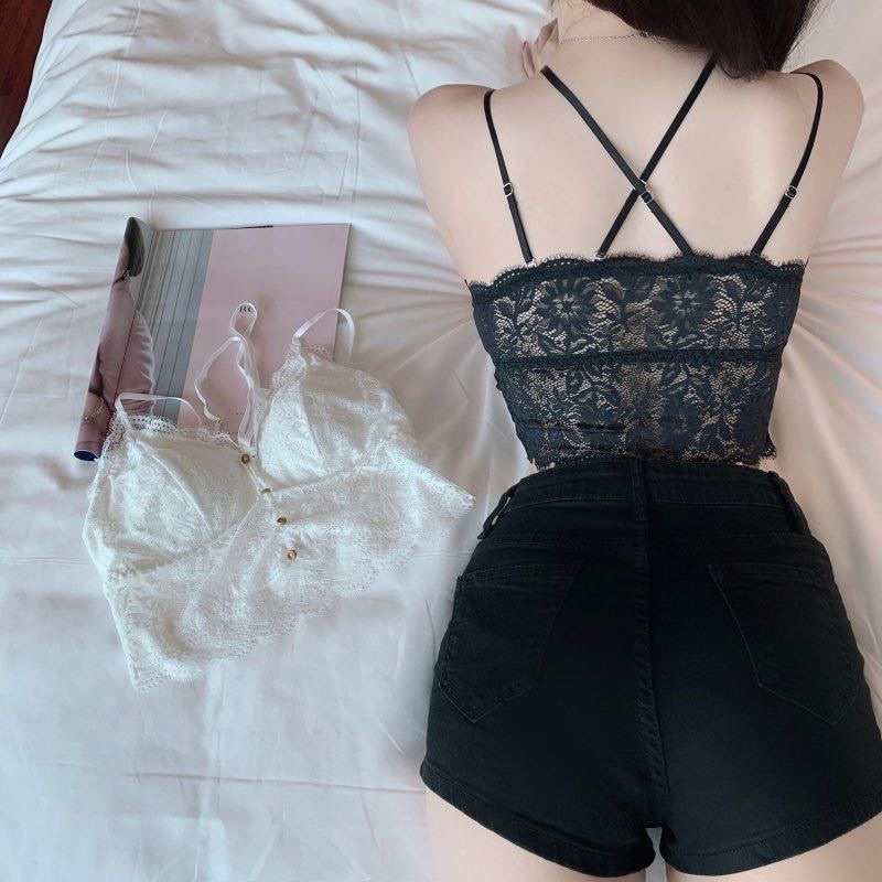 Áo Bra Nữ Ren Hoa Khuy Trước Sexy Siêu Quyến Rũ 2404