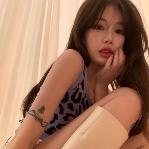 Áo Hai Dây Dệt Kim In Họa Tiết Da Báo / Da Báo Quyến Rũ Cho Nữ