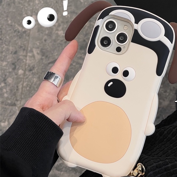 Ốp Điện Thoại Silicon Hình Cún Cho iPhone XS Max 11ProMax 12ProMax 13ProMax